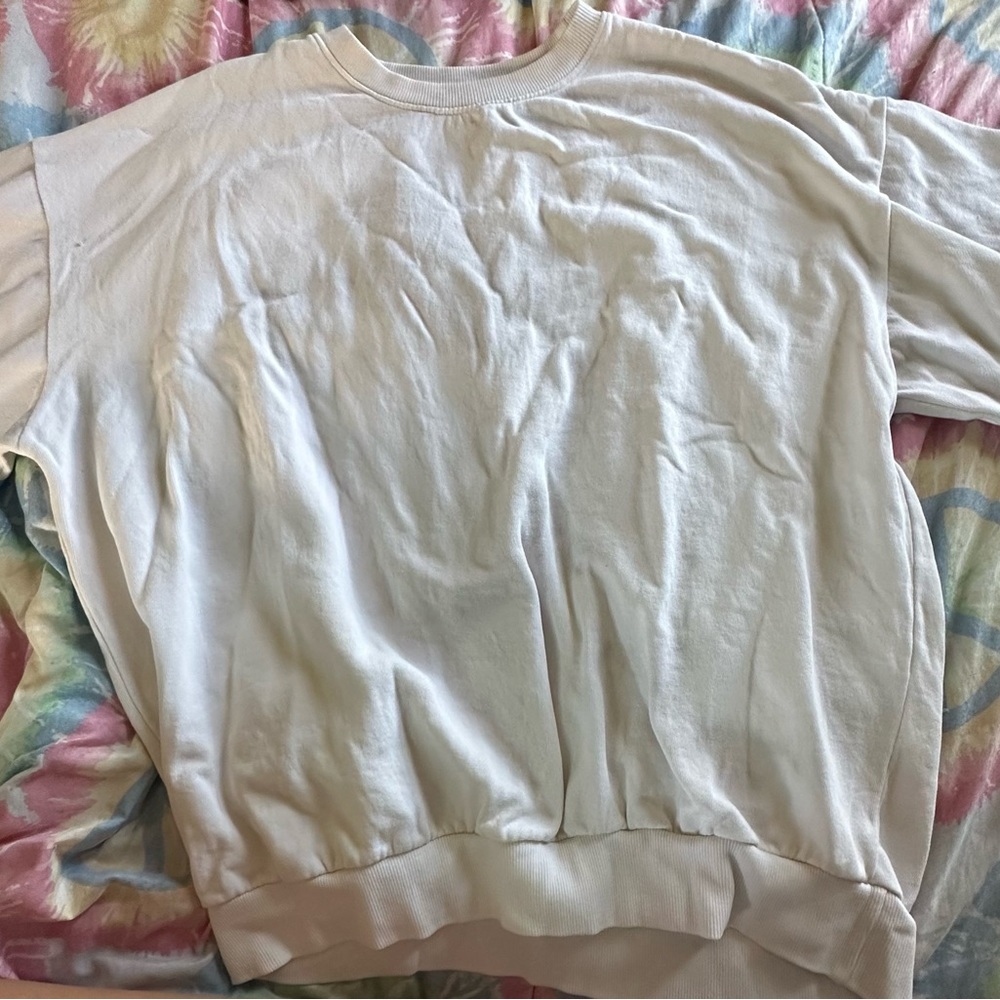 Plain White Sweatshirt